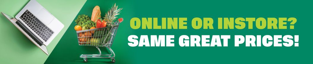 Instore and Online - Same prices